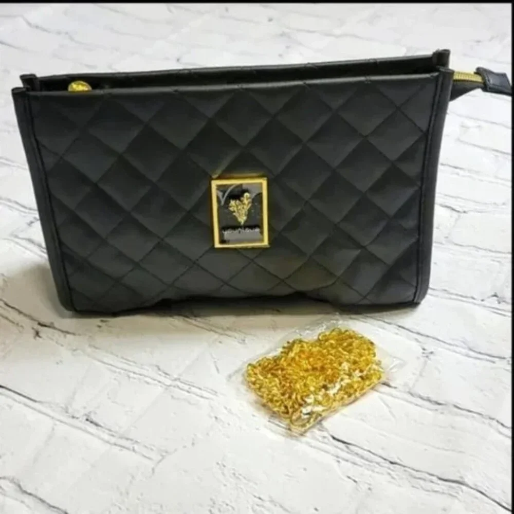 FREE SHIPPING TODAY ONLY! Two-Purse Power Duo-Quilted Chic + Purple Satin Sass - Picture 3 of 16